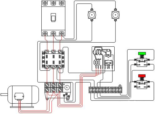 施耐德交流接觸器LC1-D09M7C接線圖: